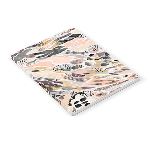 Marta Barragan Camarasa Pink abstract artistic brushes Notebook