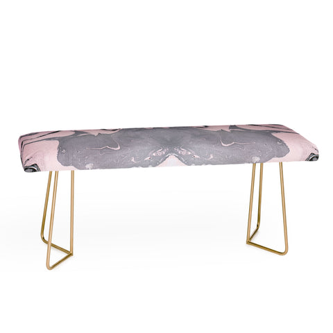 Marta Barragan Camarasa Pink and black marbling paper Bench