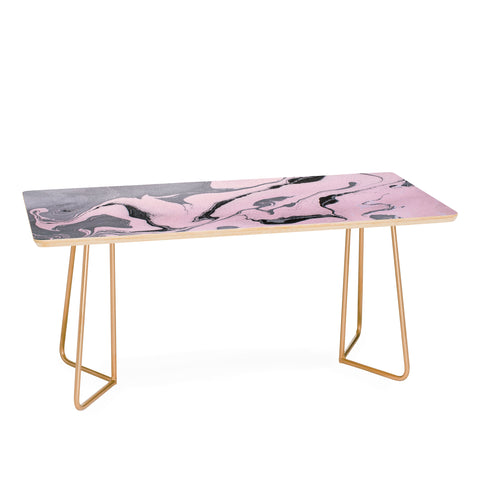 Marta Barragan Camarasa Pink and black marbling paper Coffee Table