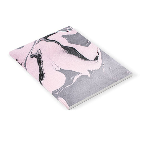 Marta Barragan Camarasa Pink and black marbling paper Notebook