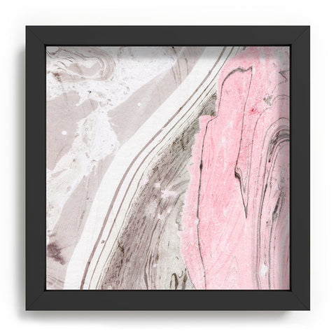 Marta Barragan Camarasa Pink and gray marble Recessed Framing Square