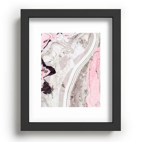 Marta Barragan Camarasa Pink and gray marble Recessed Framing Rectangle