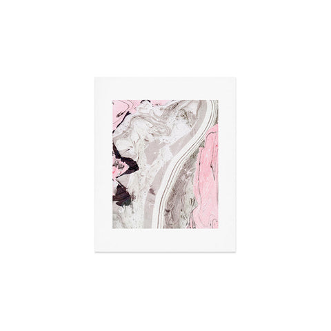 Marta Barragan Camarasa Pink and gray marble Art Print