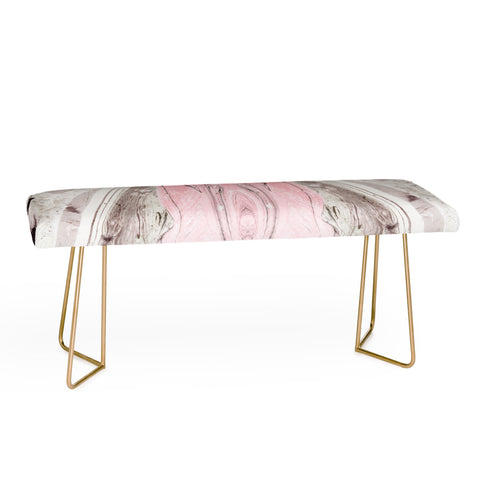 Marta Barragan Camarasa Pink and gray marble Bench