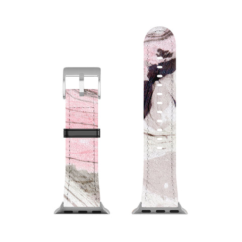 Marta Barragan Camarasa Pink and gray marble Apple Watch Band