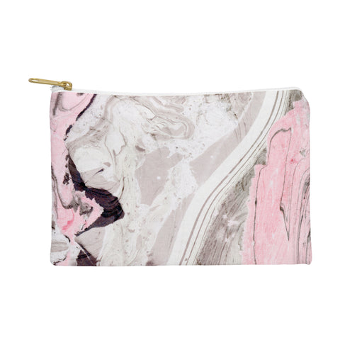 Marta Barragan Camarasa Pink and gray marble Pouch