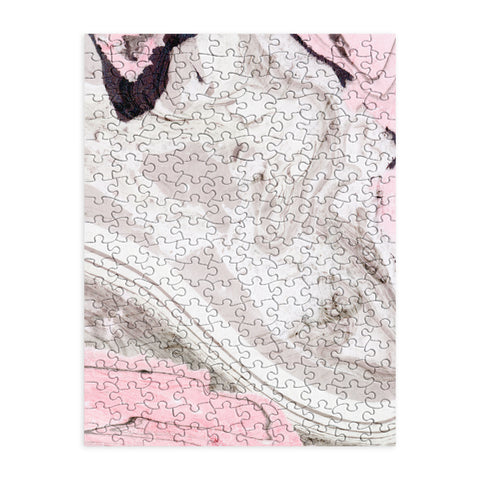 Marta Barragan Camarasa Pink and gray marble Puzzle