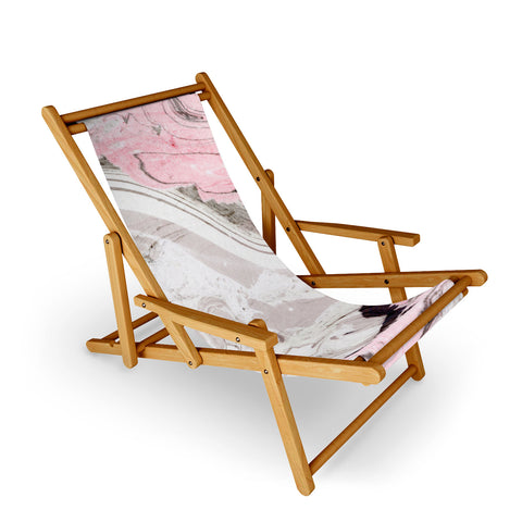 Marta Barragan Camarasa Pink and gray marble Sling Chair