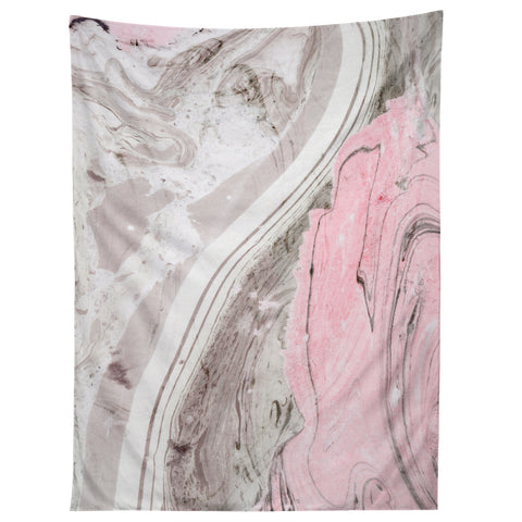 Marta Barragan Camarasa Pink and gray marble Tapestry