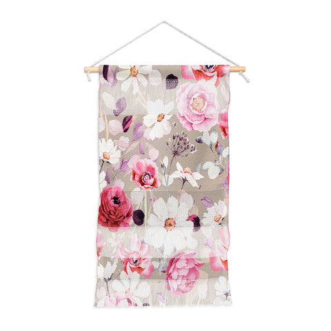 Marta Barragan Camarasa Pink and white flower garden Wall Hanging Portrait