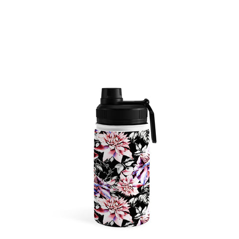 Marta Barragan Camarasa Pink bloom in the dark Water Bottle