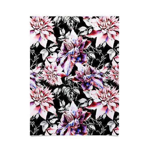 Marta Barragan Camarasa Pink bloom in the dark Poster