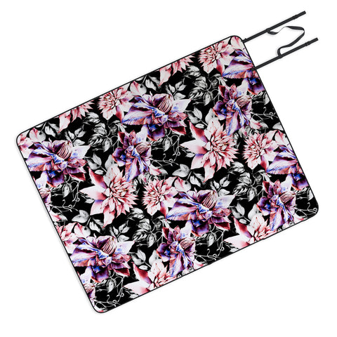 Marta Barragan Camarasa Pink bloom in the dark Picnic Blanket