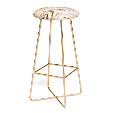 Marta Barragan Camarasa Pink leaf Bar Stool