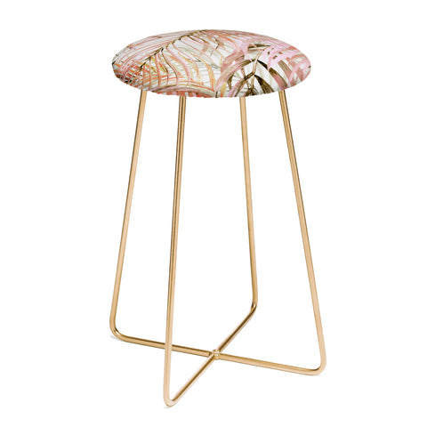 Marta Barragan Camarasa Pink leaf Counter Stool