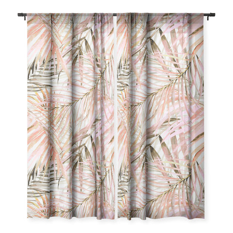 Marta Barragan Camarasa Pink leaf Sheer Non Repeat