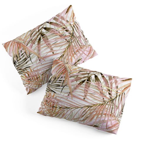 Marta Barragan Camarasa Pink leaf Pillow Shams