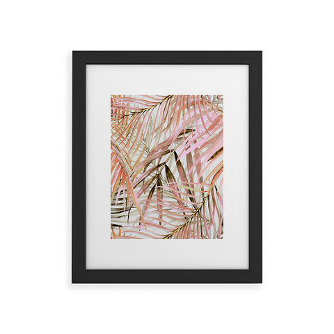 Marta Barragan Camarasa Pink leaf Framed Art Print