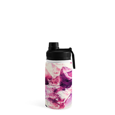 Marta Barragan Camarasa Pink mineral texture detail Water Bottle