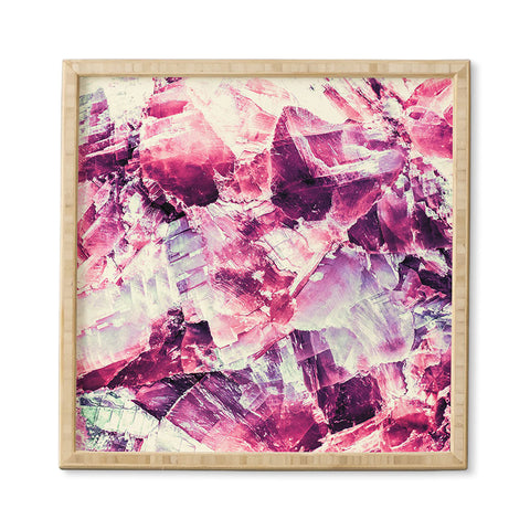 Marta Barragan Camarasa Pink mineral texture detail Framed Wall Art
