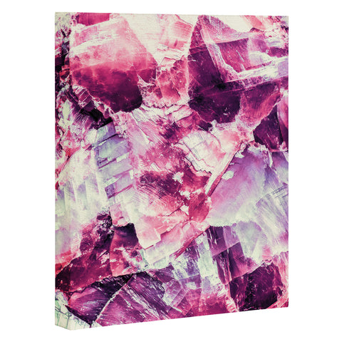 Marta Barragan Camarasa Pink mineral texture detail Art Canvas