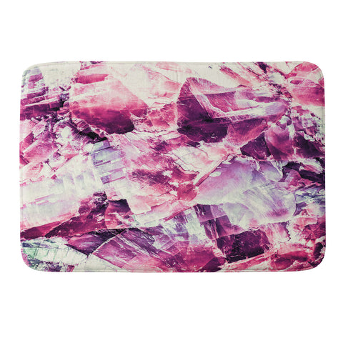 Marta Barragan Camarasa Pink mineral texture detail Memory Foam Bath Mat