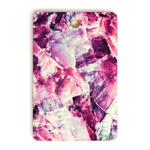 Marta Barragan Camarasa Pink mineral texture detail Cutting Board Rectangle