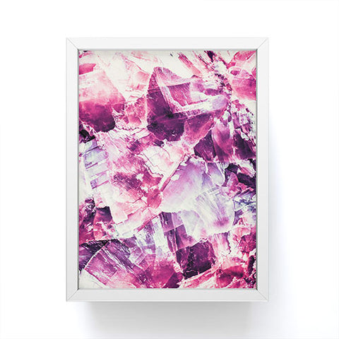 Marta Barragan Camarasa Pink mineral texture detail Framed Mini Art Print