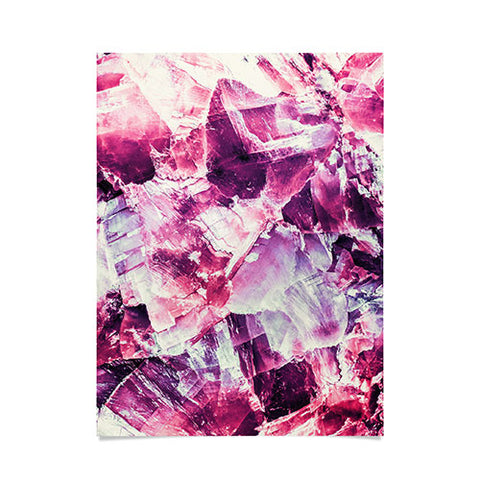 Marta Barragan Camarasa Pink mineral texture detail Poster
