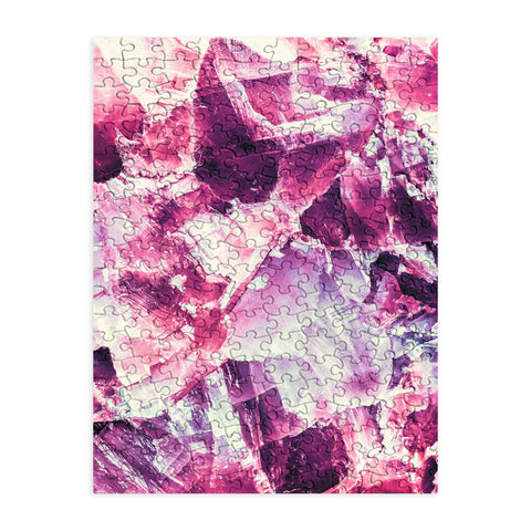 Marta Barragan Camarasa Pink mineral texture detail Puzzle