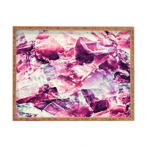 Marta Barragan Camarasa Pink mineral texture detail Rectangular Tray