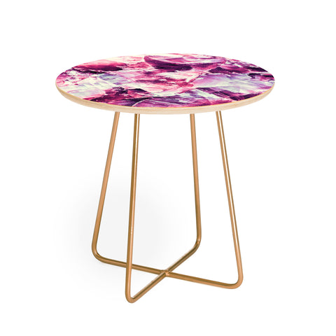 Marta Barragan Camarasa Pink mineral texture detail Round Side Table
