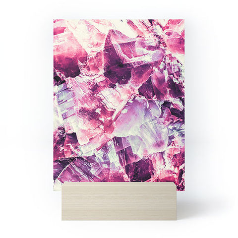 Marta Barragan Camarasa Pink mineral texture detail Mini Art Print