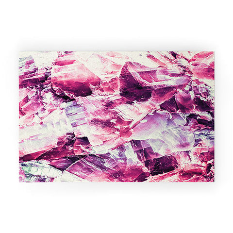 Marta Barragan Camarasa Pink mineral texture detail Welcome Mat