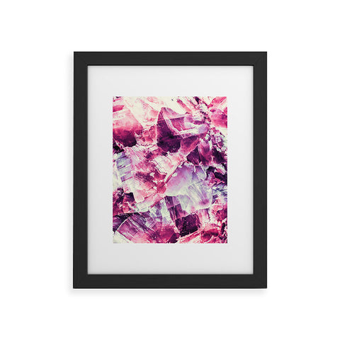 Marta Barragan Camarasa Pink mineral texture detail Framed Art Print