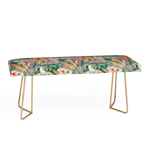 Marta Barragan Camarasa Pink sunset in the jungle Bench