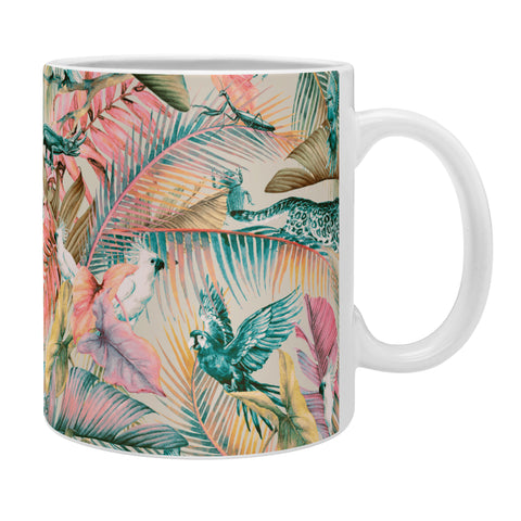 Marta Barragan Camarasa Pink sunset in the jungle Coffee Mug