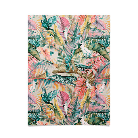 Marta Barragan Camarasa Pink sunset in the jungle Poster