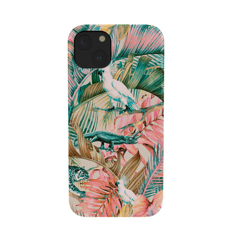 Marta Barragan Camarasa Pink sunset in the jungle Phone Case