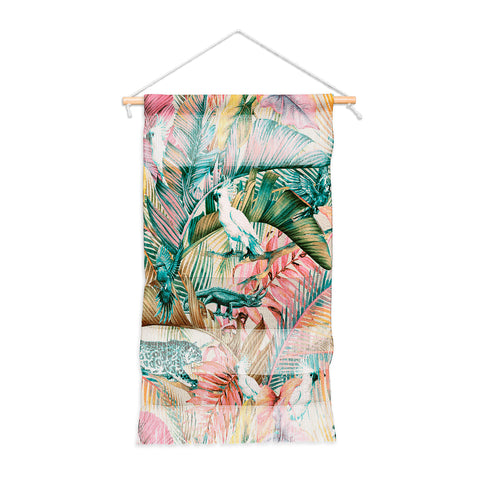 Marta Barragan Camarasa Pink sunset in the jungle Wall Hanging Portrait