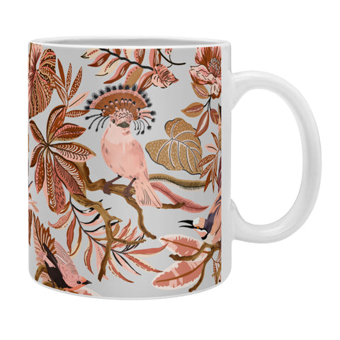 Marta Barragan Camarasa Pink tropical birds landscape Coffee Mug
