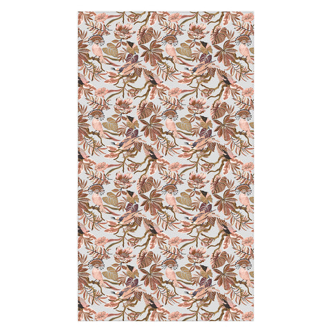 Marta Barragan Camarasa Pink tropical birds landscape Tablecloth