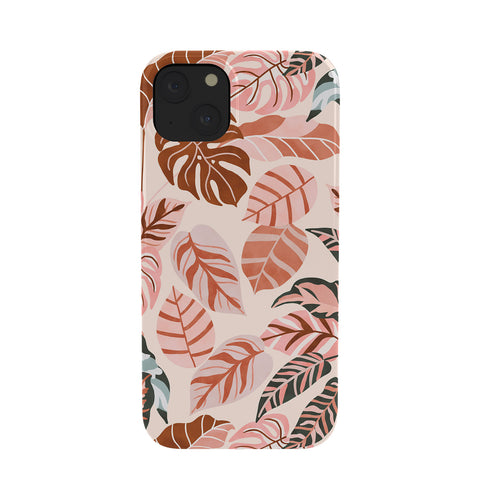 Marta Barragan Camarasa Pink tropical jungle leaves Phone Case