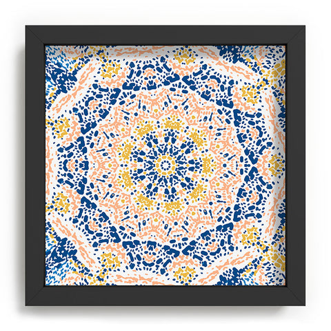 Marta Barragan Camarasa Pointillism mandala Recessed Framing Square