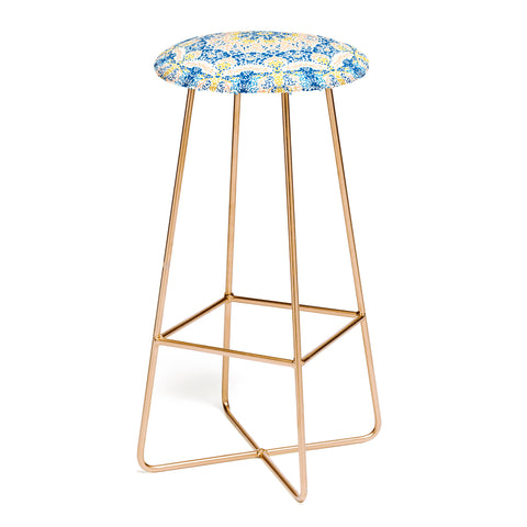 Marta Barragan Camarasa Pointillism mandala Bar Stool