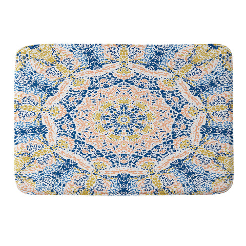 Marta Barragan Camarasa Pointillism mandala Memory Foam Bath Mat