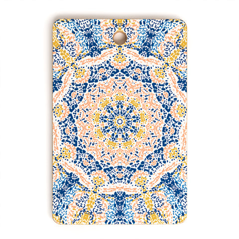 Marta Barragan Camarasa Pointillism mandala Cutting Board Rectangle