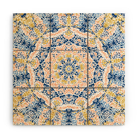 Marta Barragan Camarasa Pointillism mandala Wood Wall Mural