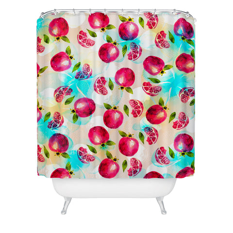 Marta Barragan Camarasa Pomegranate Pattern Shower Curtain