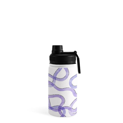 Marta Barragan Camarasa Purple curves Water Bottle